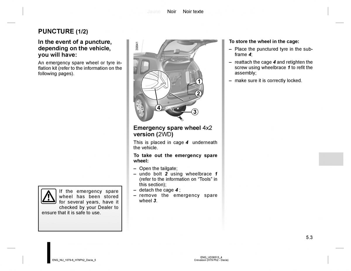 Dacia Duster owners manual / page 181