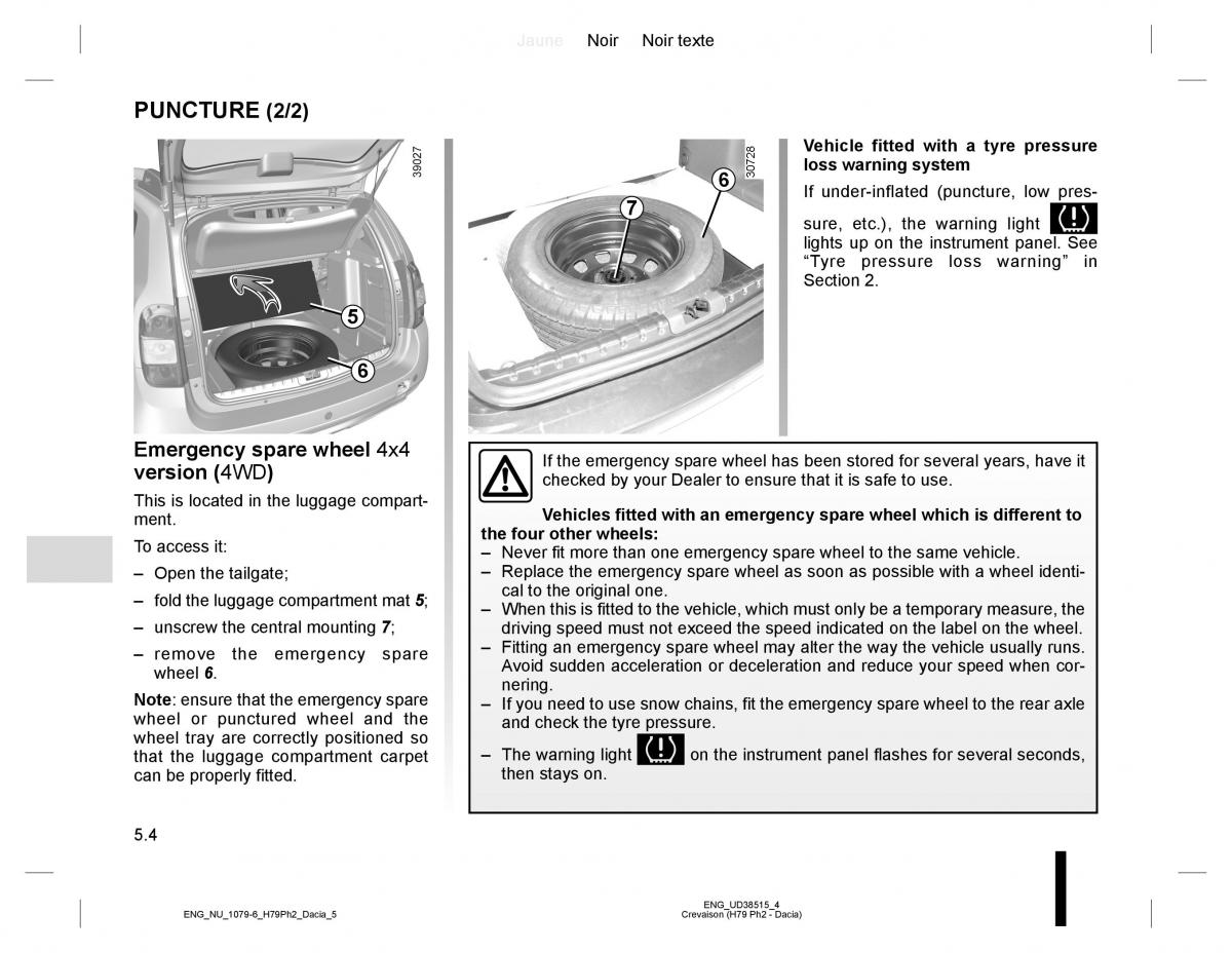 Dacia Duster owners manual / page 182