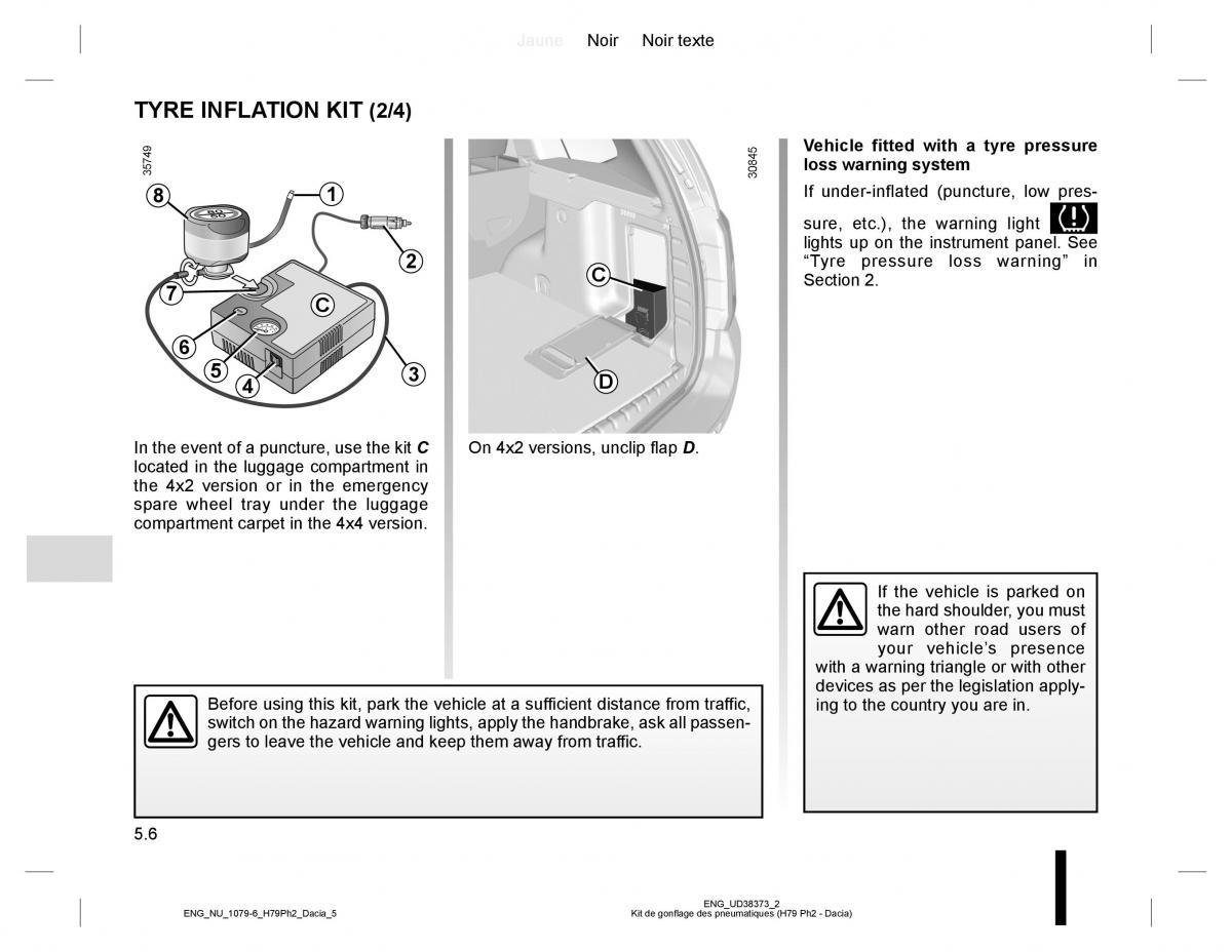 Dacia Duster owners manual / page 184