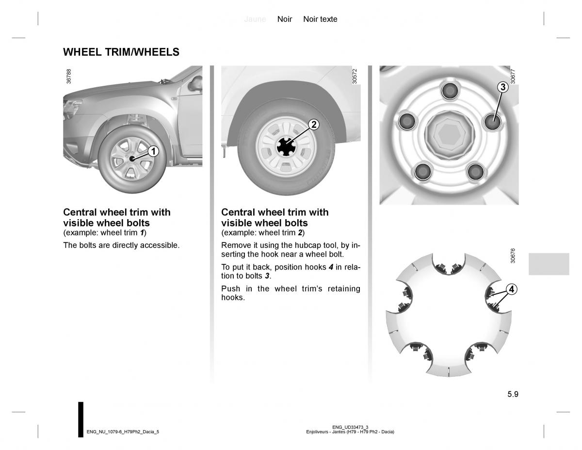 Dacia Duster owners manual / page 187