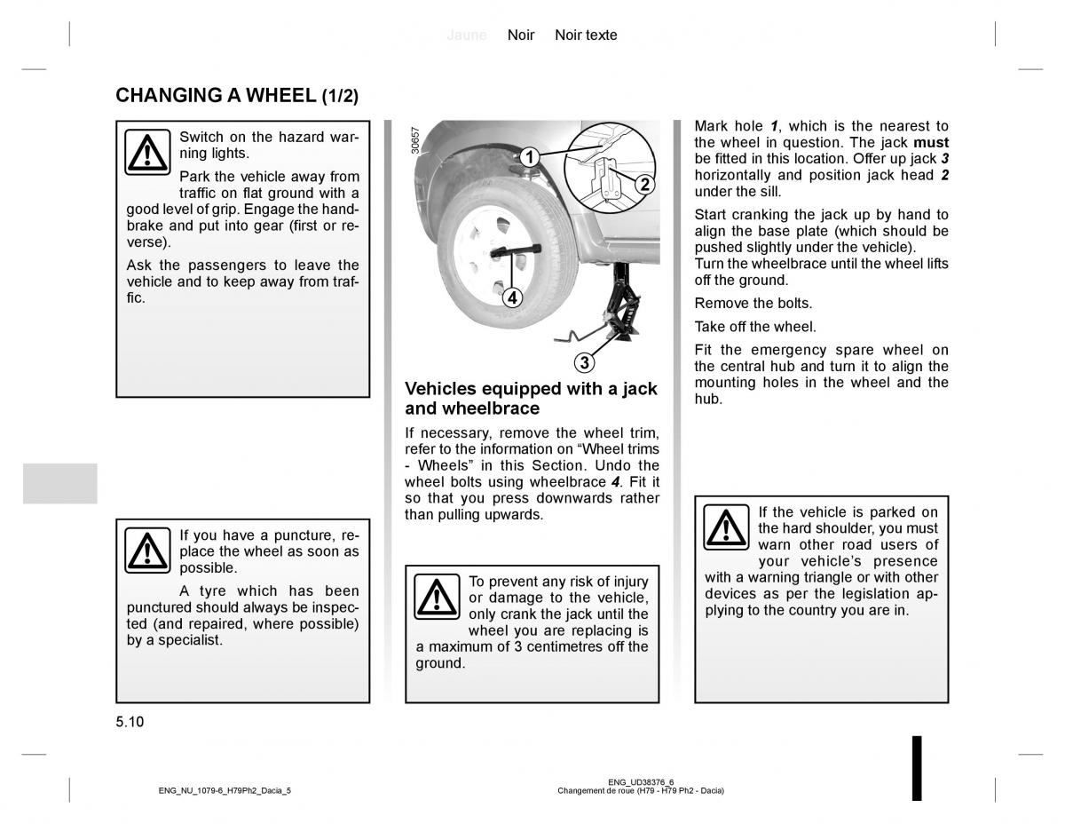 Dacia Duster owners manual / page 188