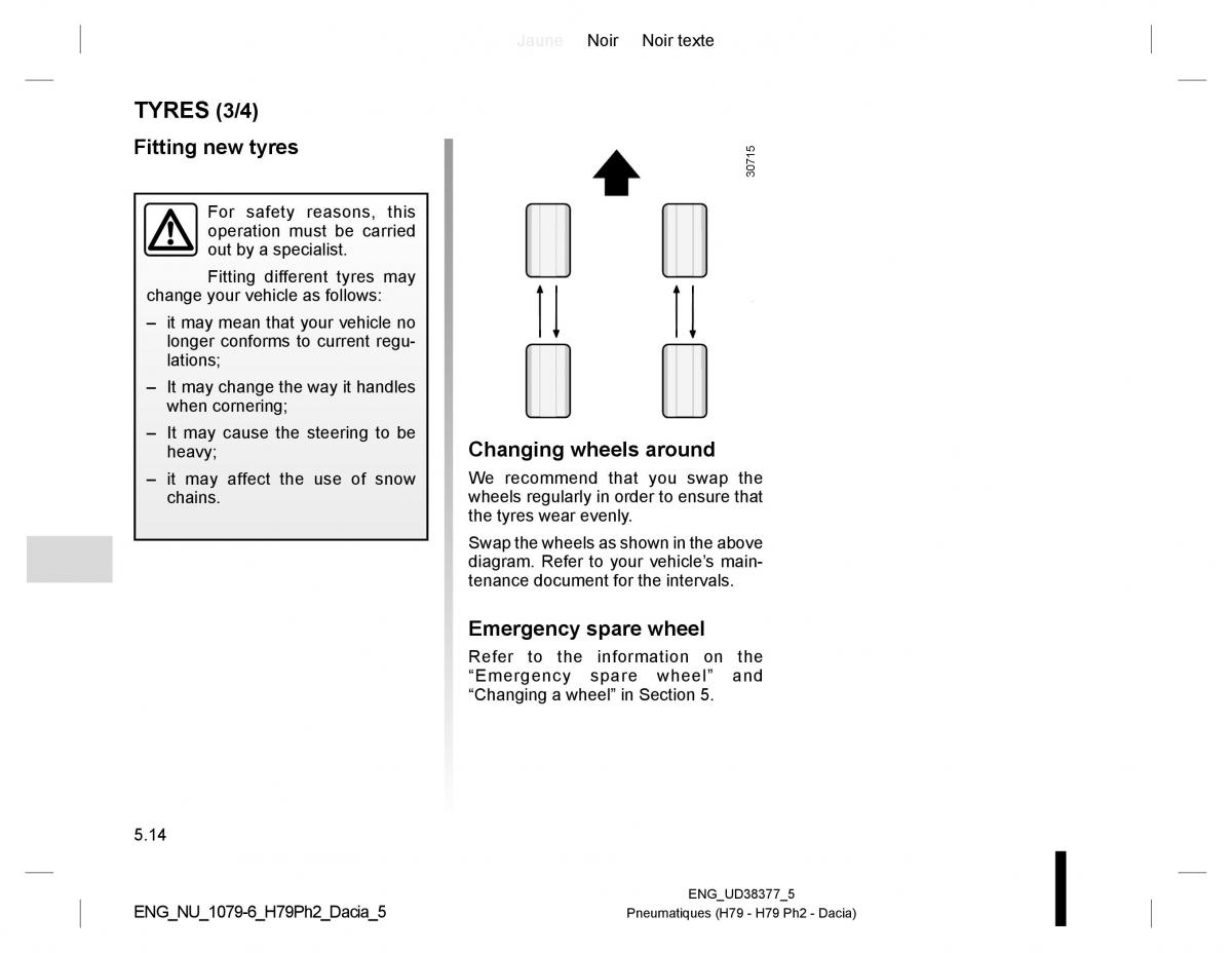 Dacia Duster owners manual / page 192