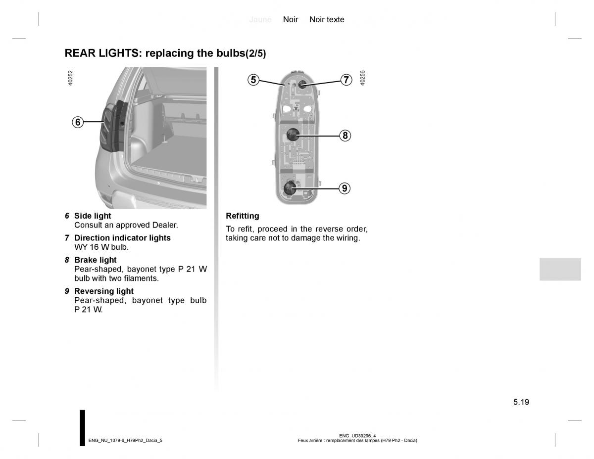 Dacia Duster owners manual / page 197