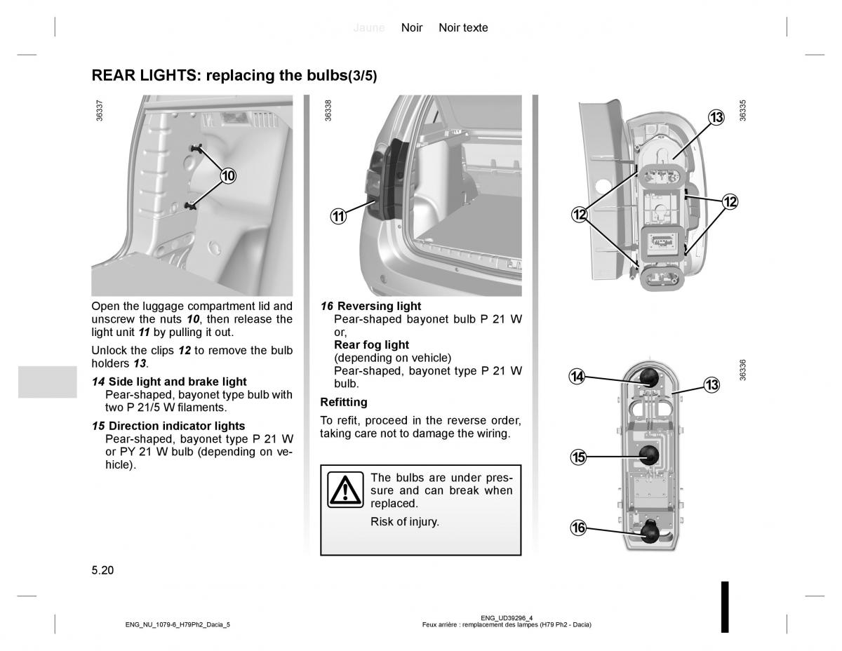 Dacia Duster owners manual / page 198