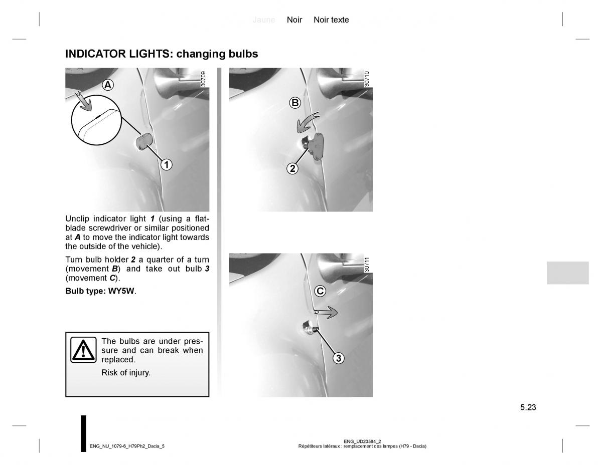 Dacia Duster owners manual / page 201