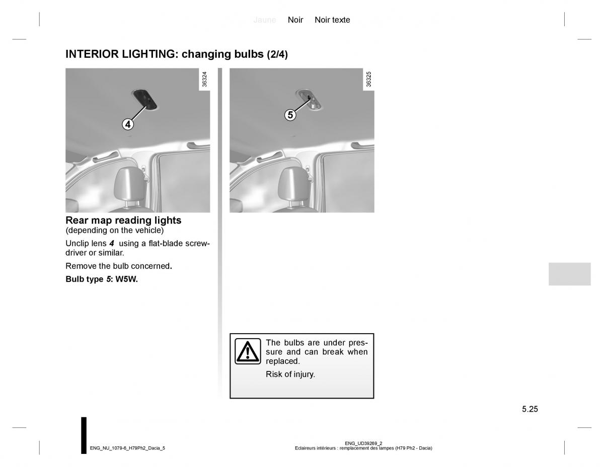 Dacia Duster owners manual / page 203