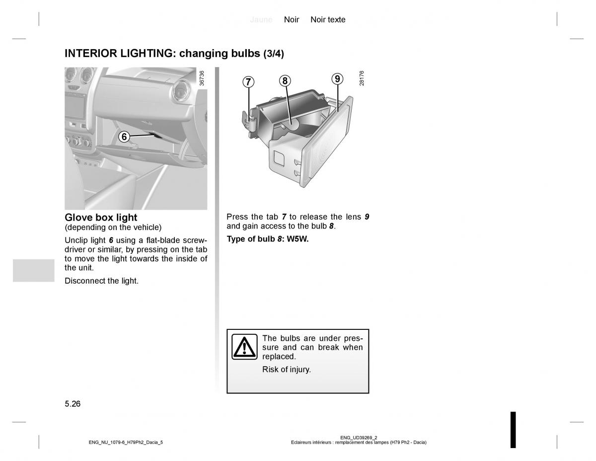 Dacia Duster owners manual / page 204