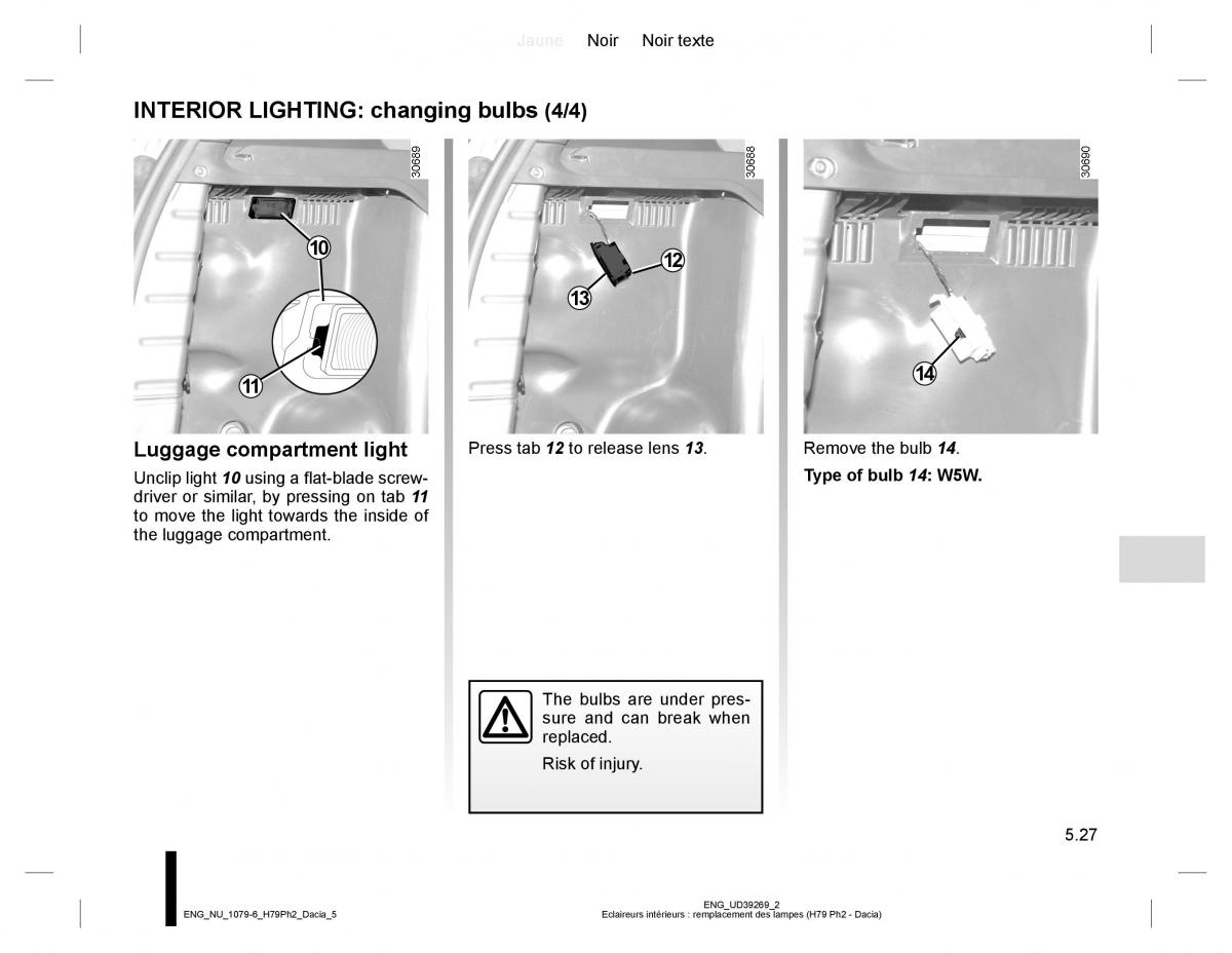 Dacia Duster owners manual / page 205