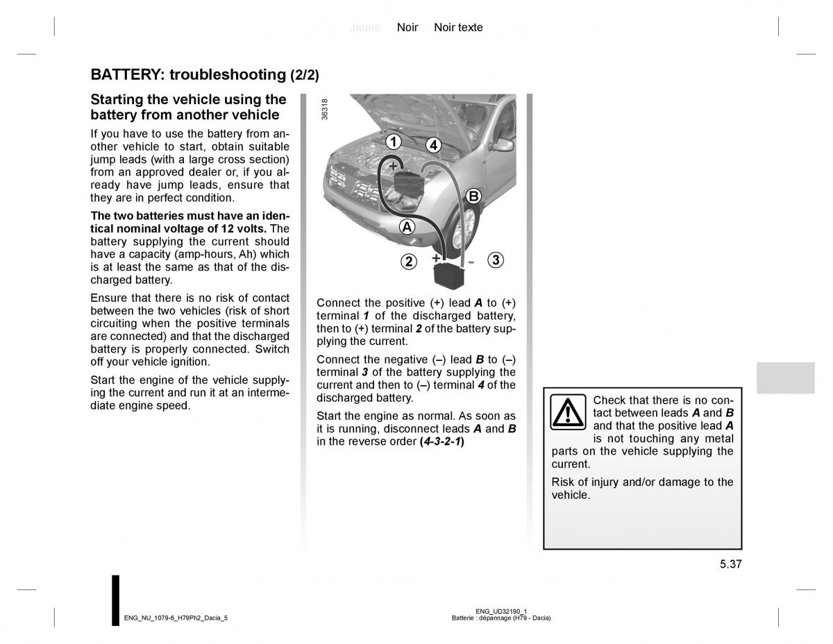 Dacia Duster owners manual / page 215