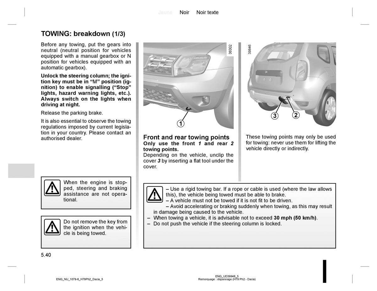 Dacia Duster owners manual / page 218