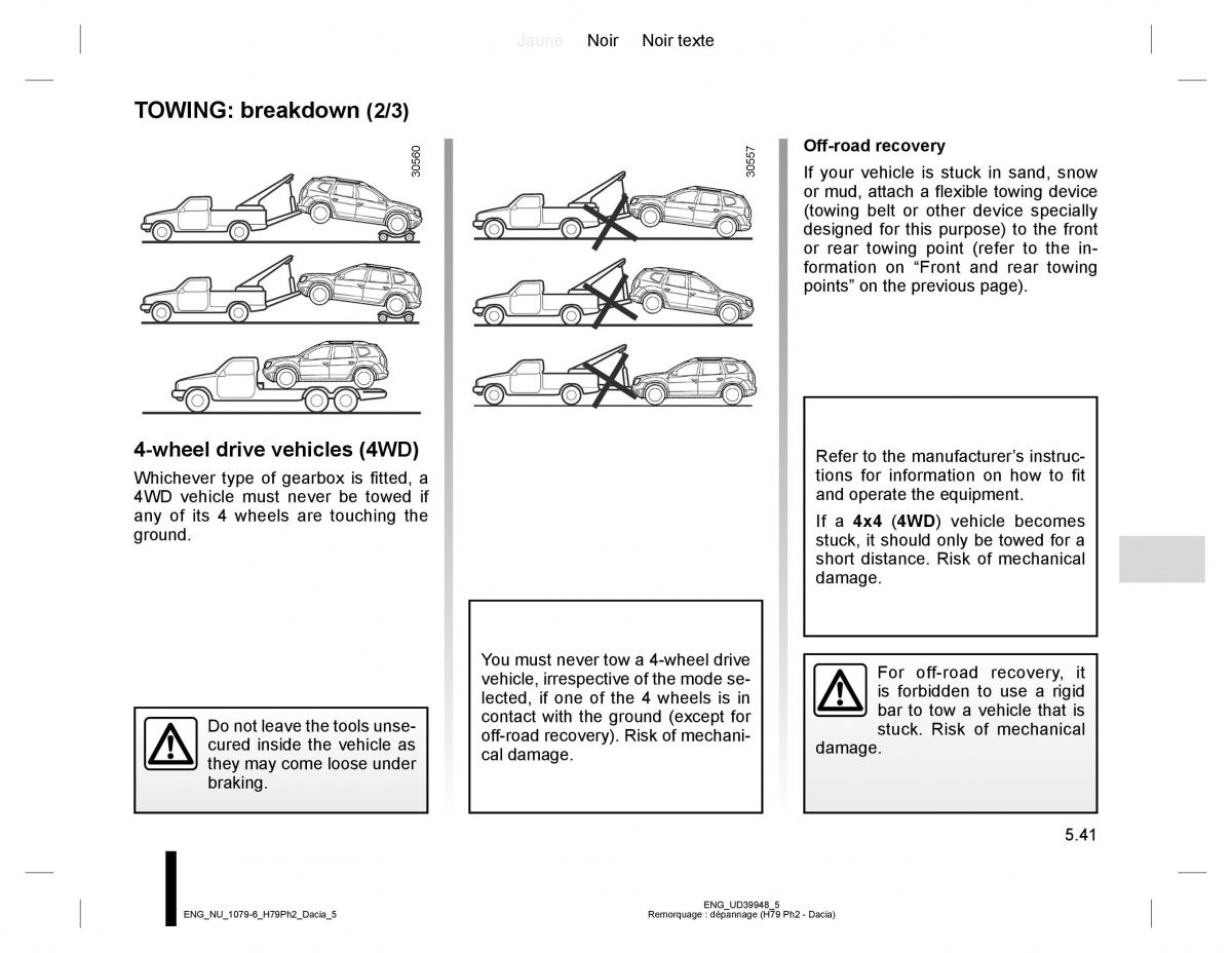 Dacia Duster owners manual / page 219