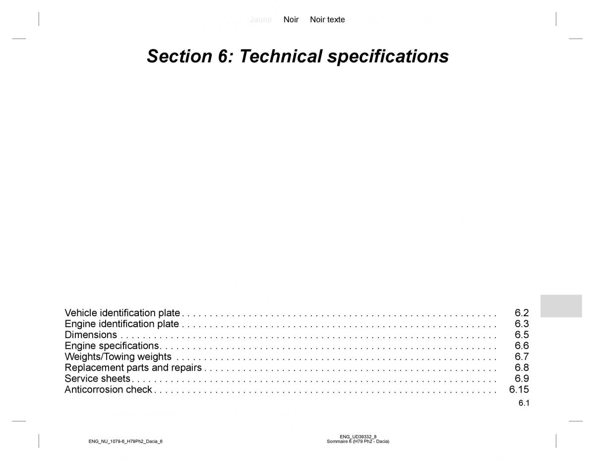 Dacia Duster owners manual / page 229