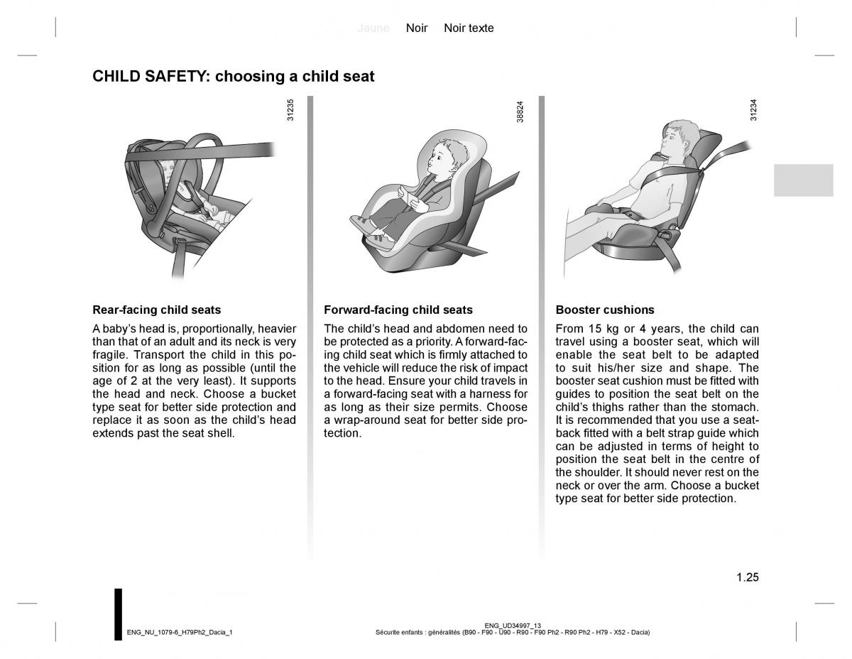 Dacia Duster owners manual / page 29