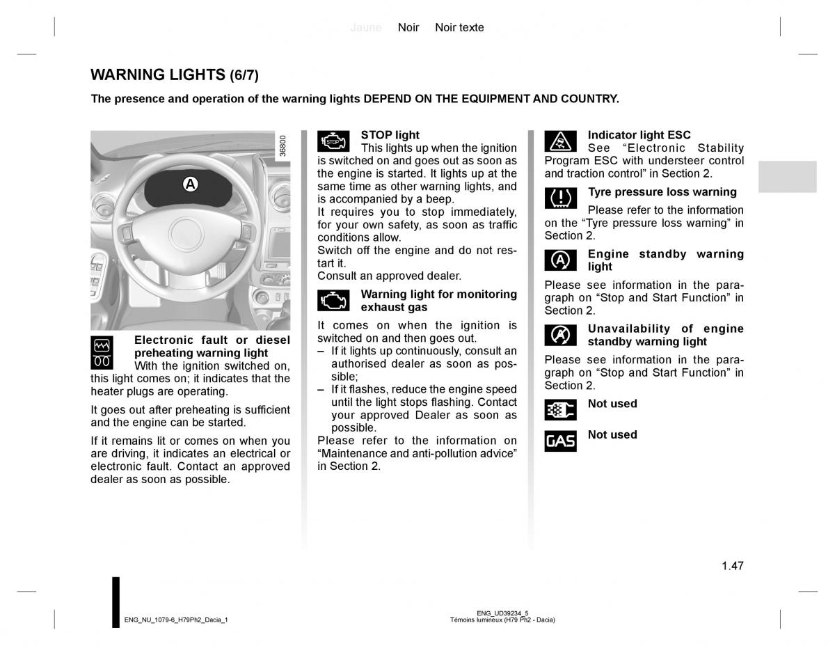 Dacia Duster owners manual / page 51