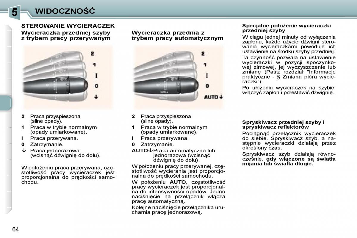 Peugeot 307 CC instrukcja obslugi / page 64