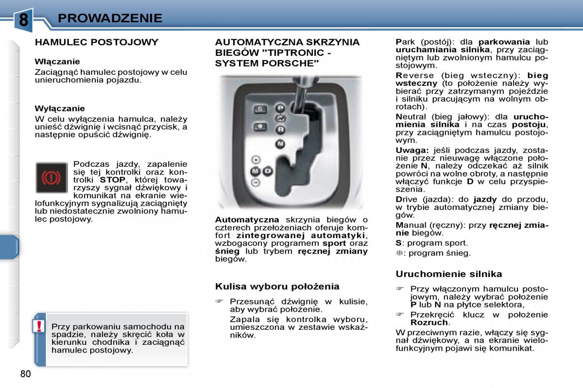 Peugeot 307 CC instrukcja obslugi / page 84