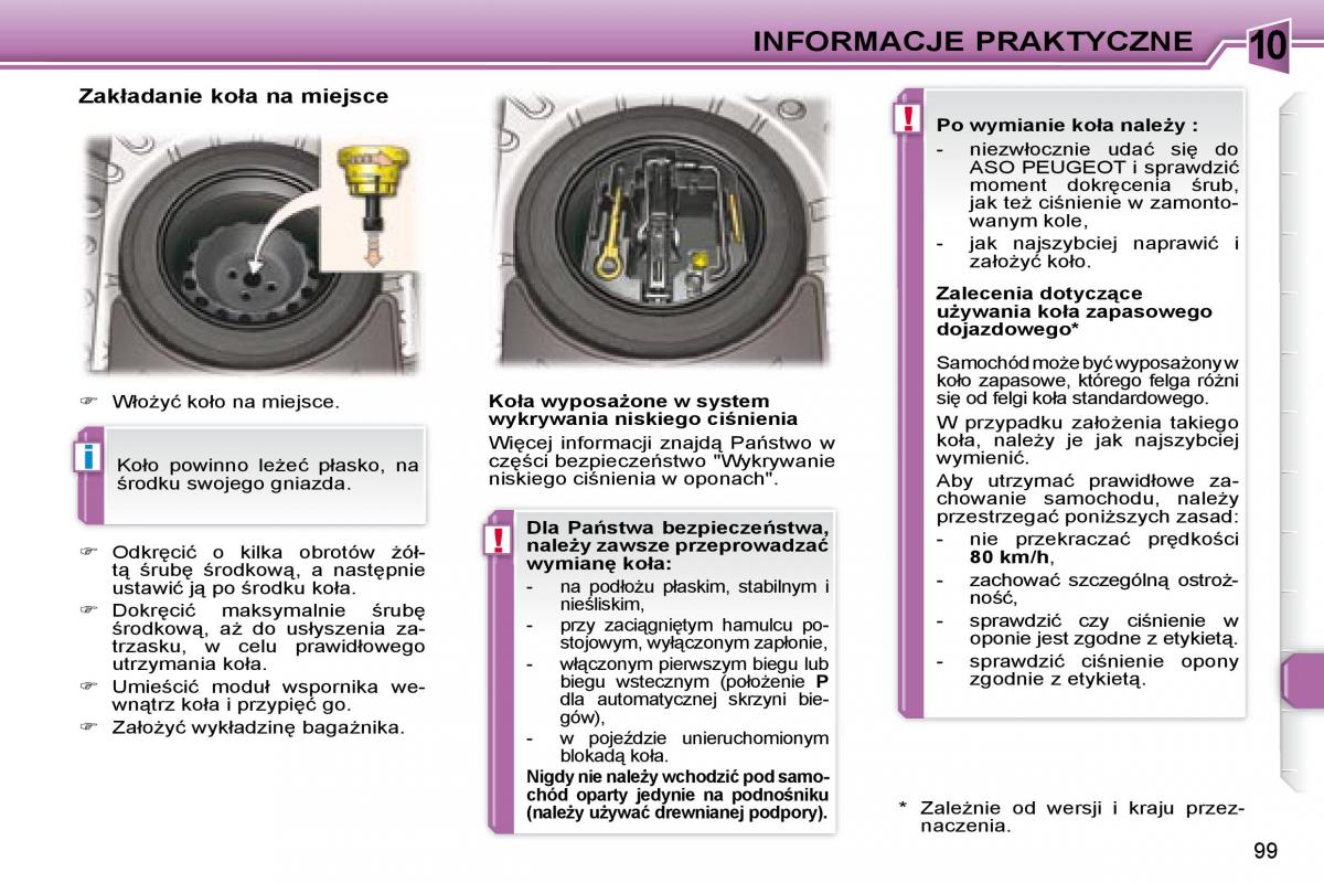 Peugeot 307 CC instrukcja obslugi / page 117