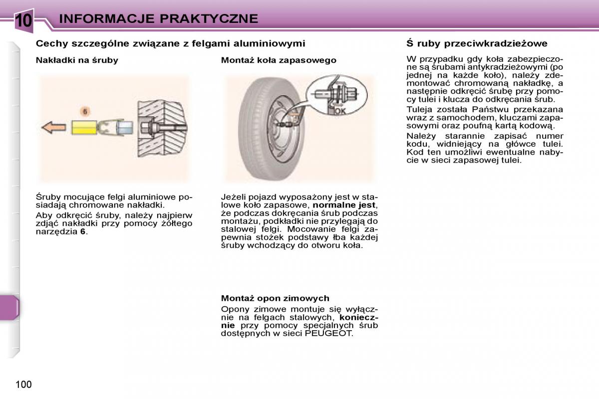 Peugeot 307 CC instrukcja obslugi / page 118