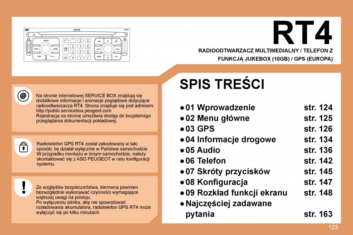 Peugeot 307 CC instrukcja obslugi / page 126