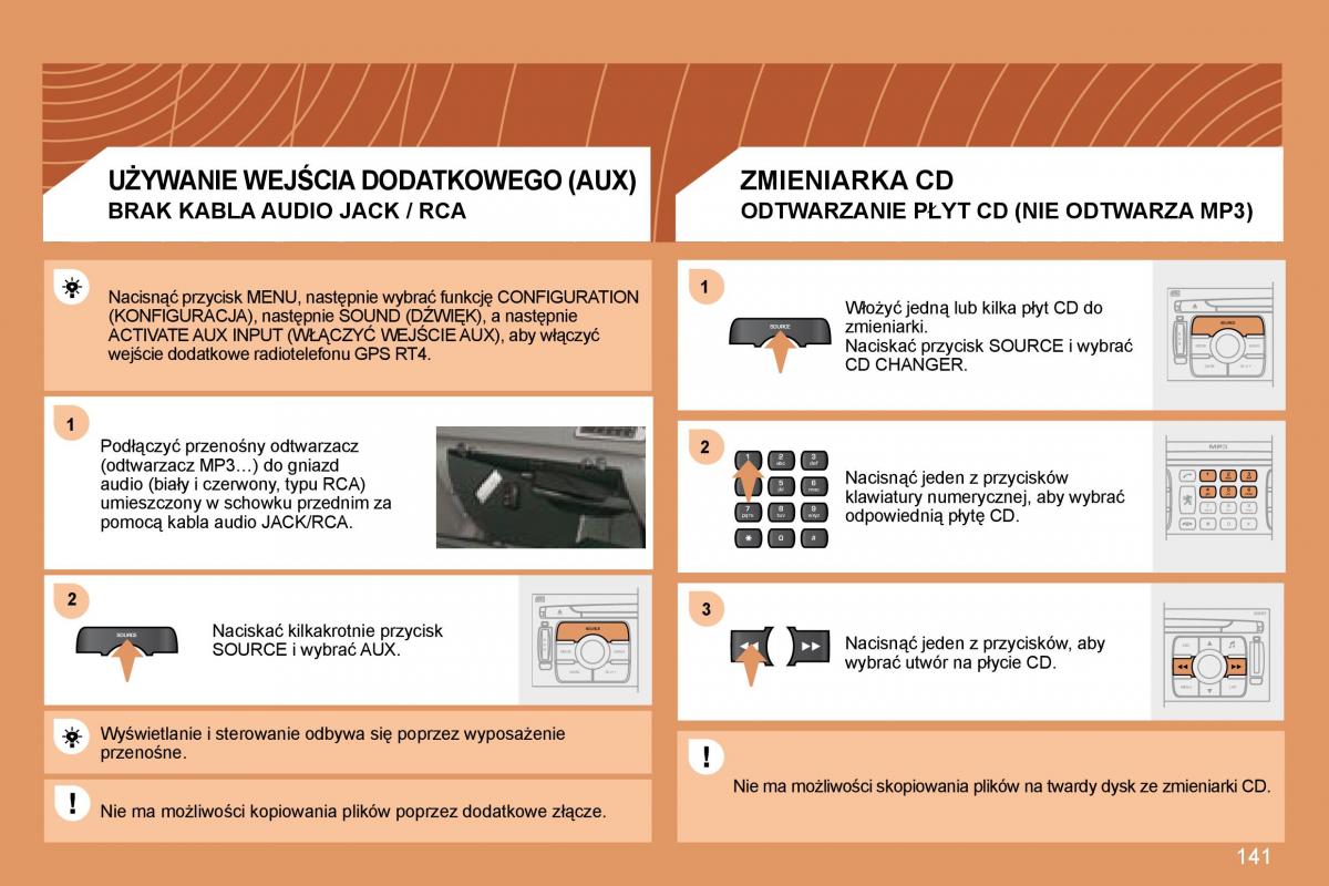 Peugeot 307 CC instrukcja obslugi / page 144