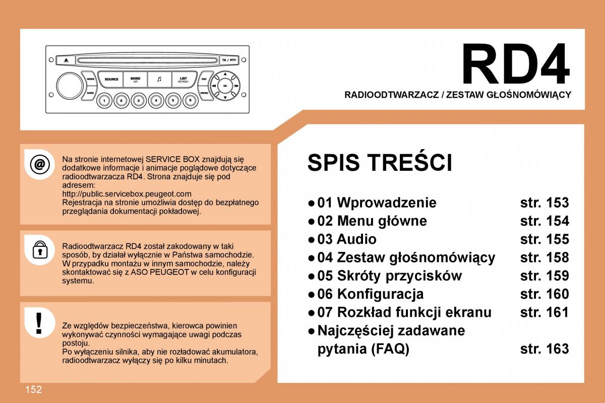 Peugeot 307 CC instrukcja obslugi / page 155