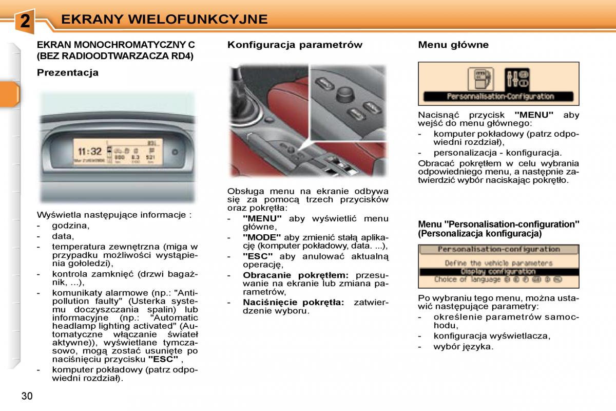 Peugeot 307 CC instrukcja obslugi / page 28