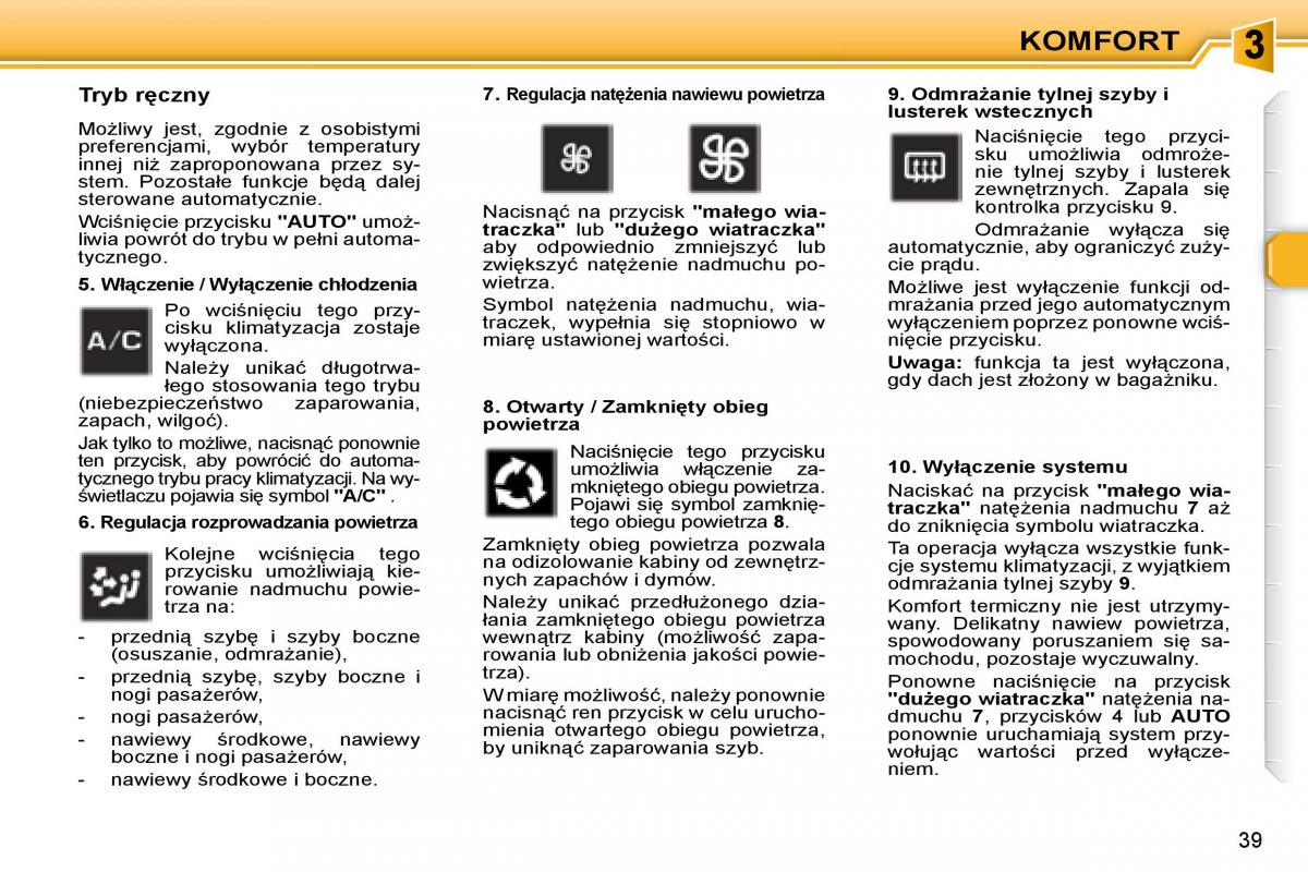 Peugeot 307 CC instrukcja obslugi / page 37