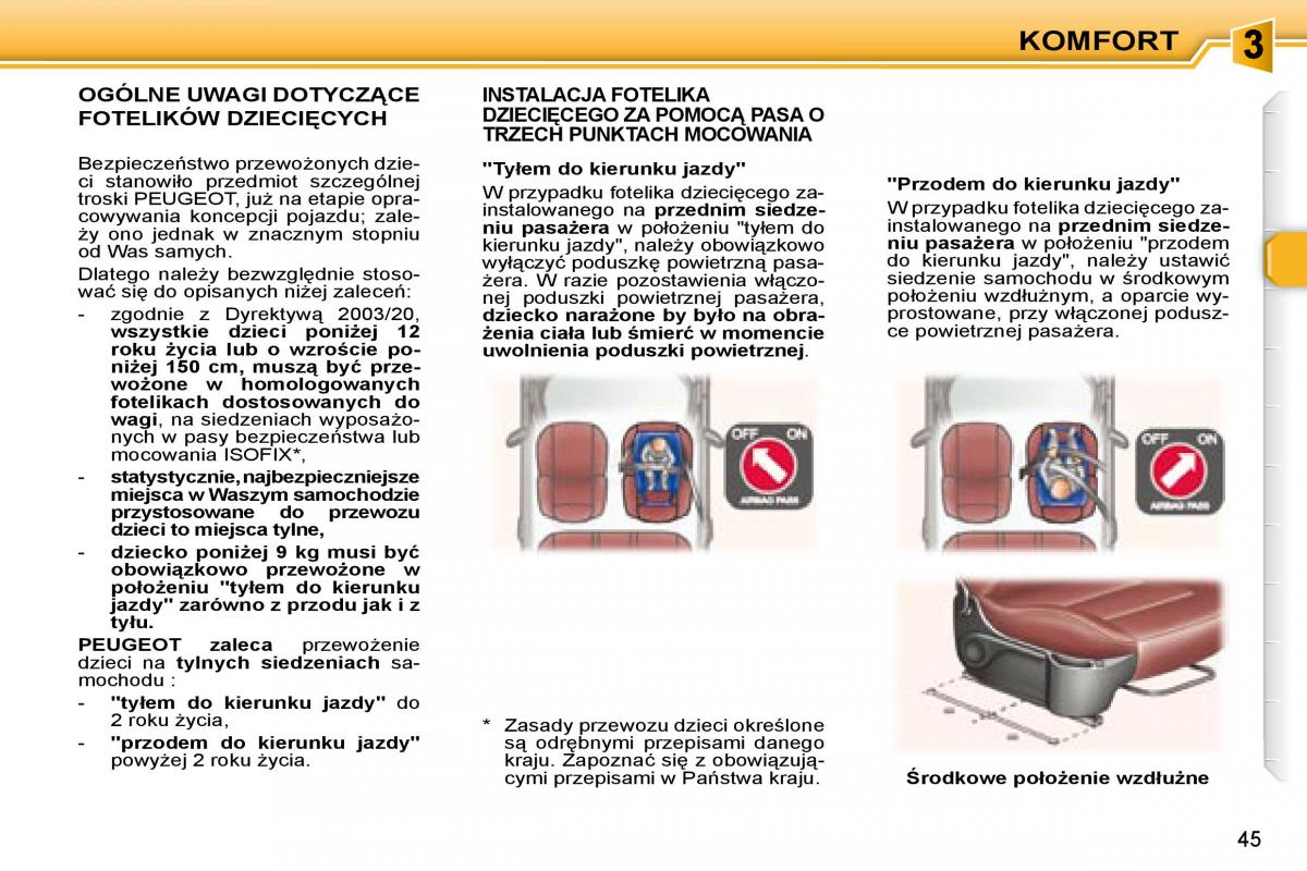 Peugeot 307 CC instrukcja obslugi / page 43