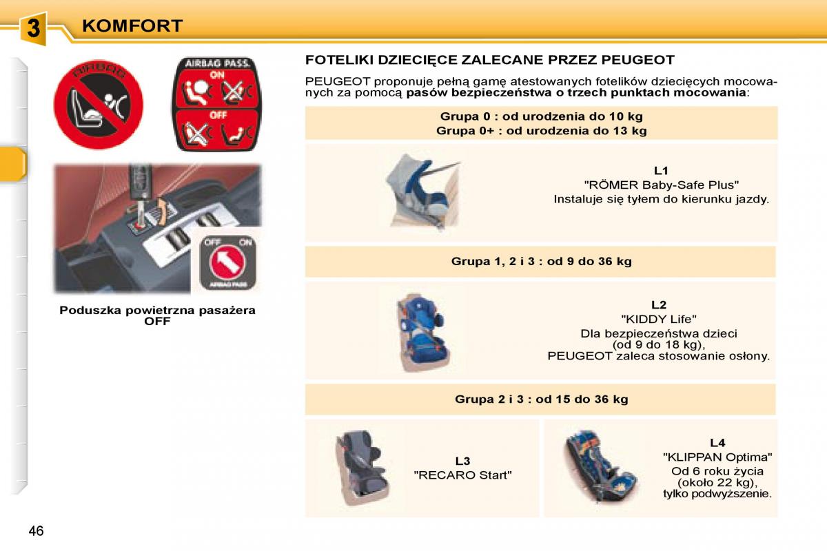 Peugeot 307 CC instrukcja obslugi / page 44