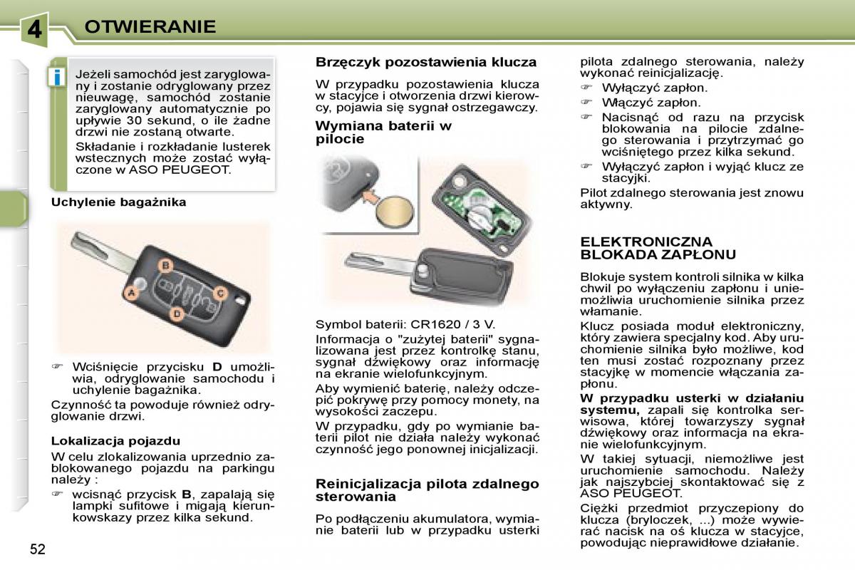 Peugeot 307 CC instrukcja obslugi / page 51