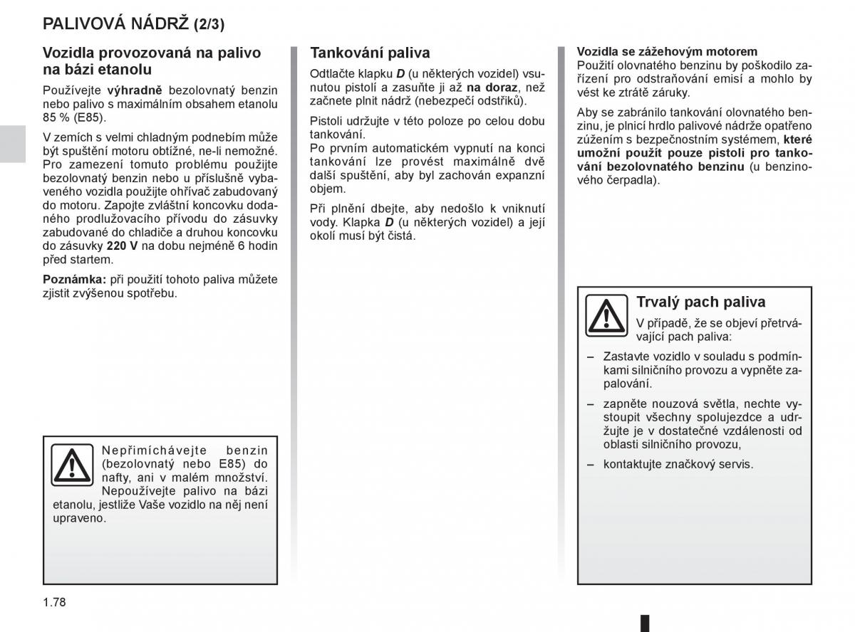 Renault Fluence navod k obsludze / page 84