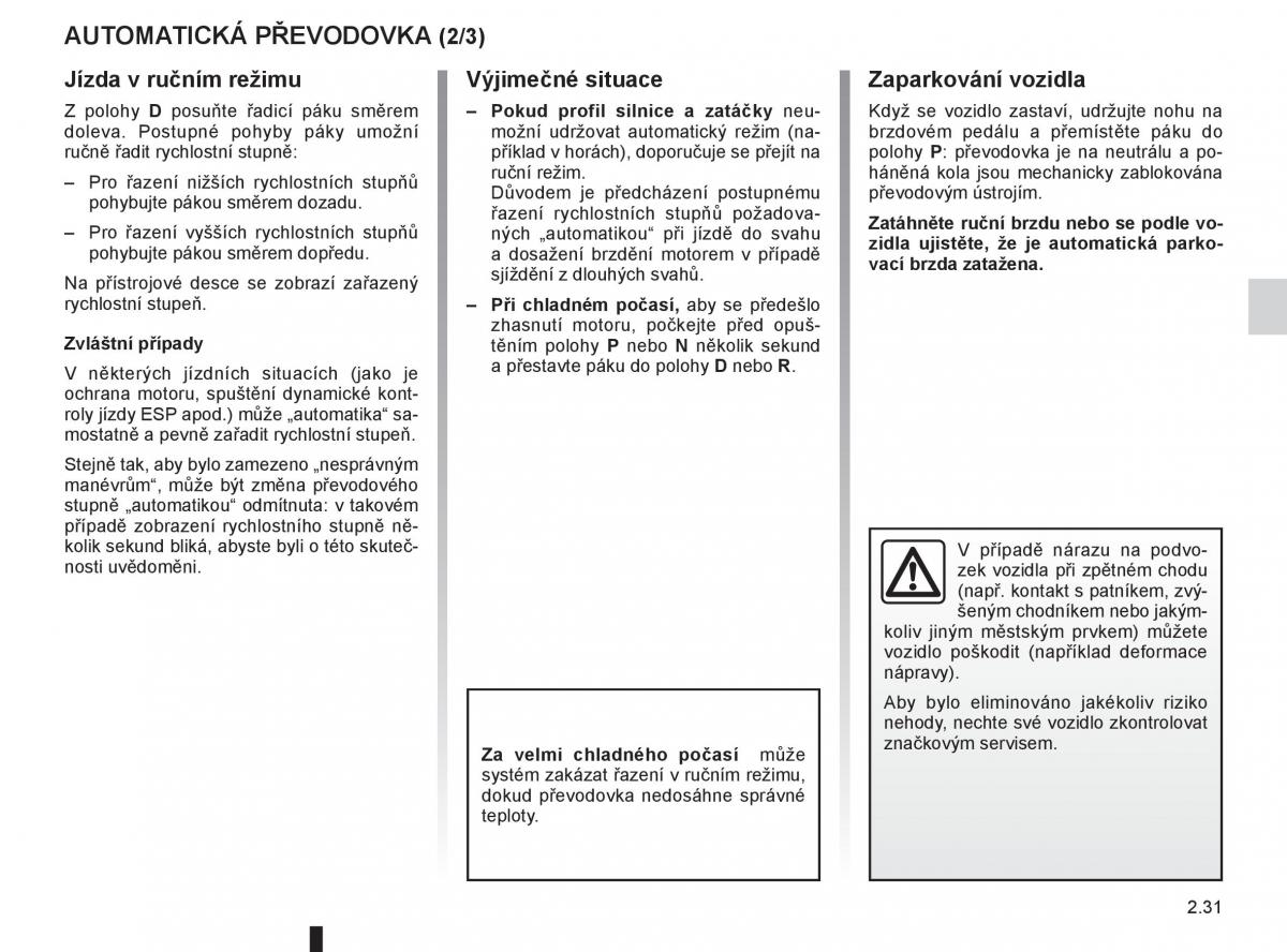 Renault Fluence navod k obsludze / page 117