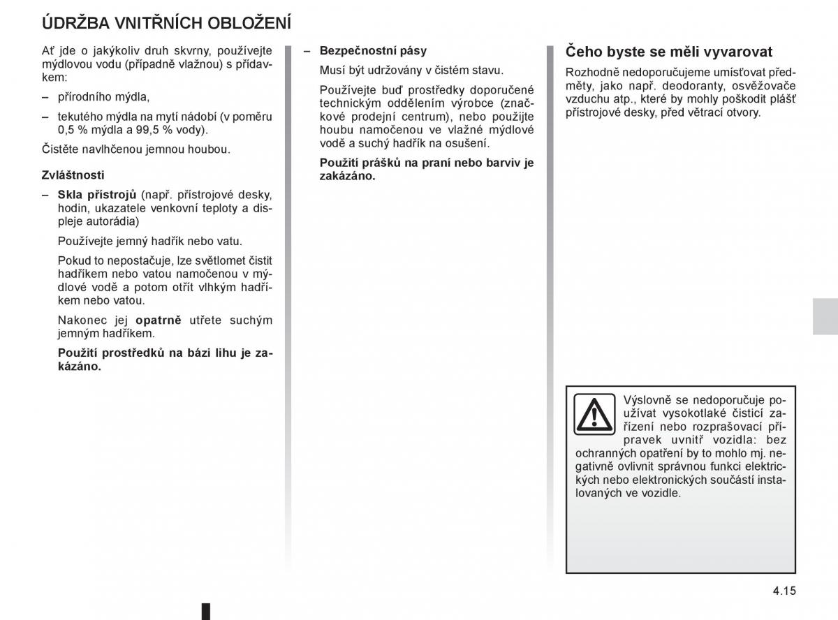 Renault Fluence navod k obsludze / page 161