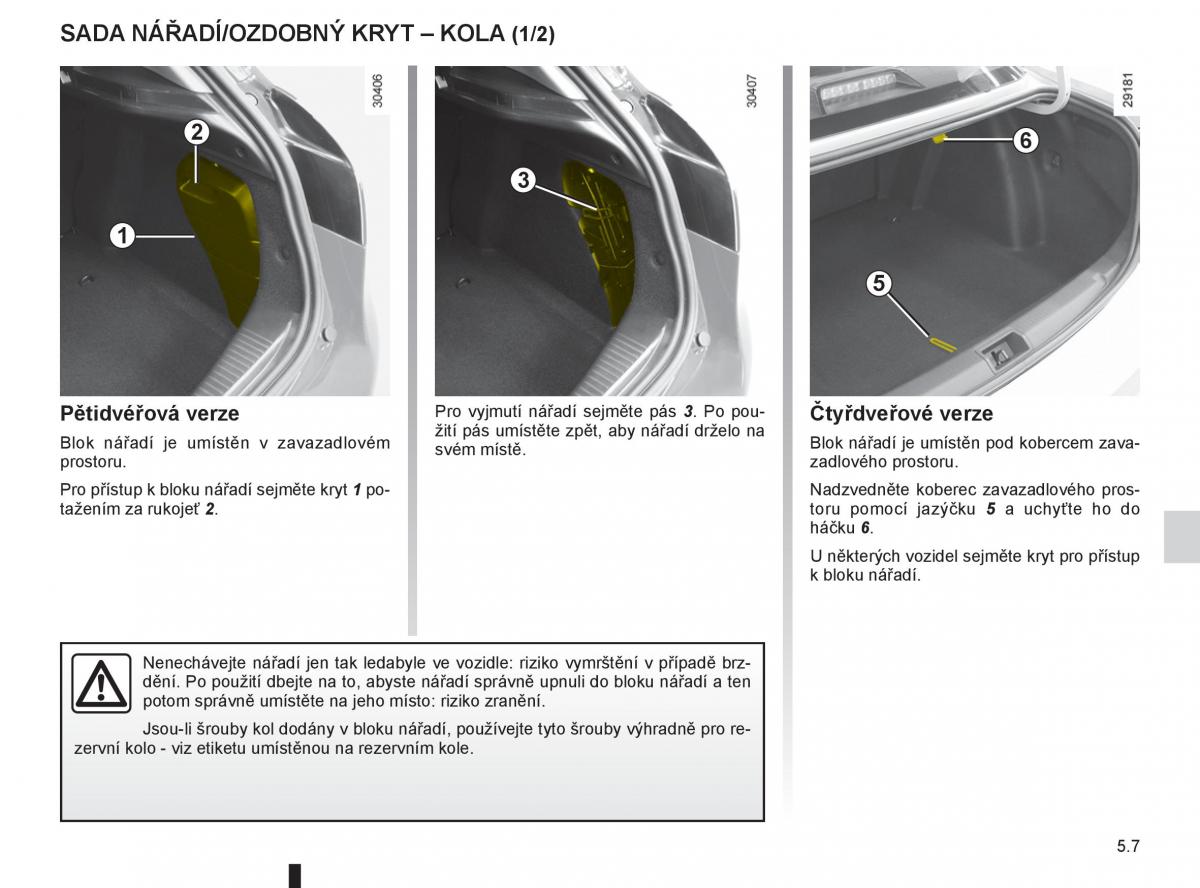 Renault Fluence navod k obsludze / page 169