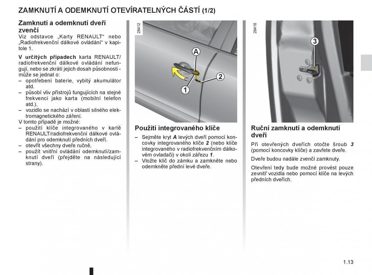 Renault Fluence navod k obsludze / page 19