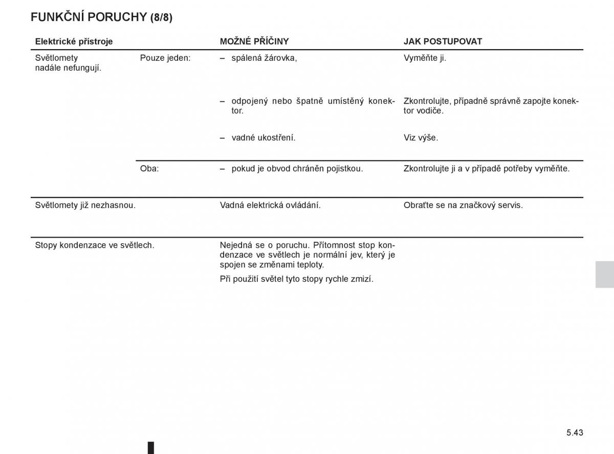 Renault Fluence navod k obsludze / page 205