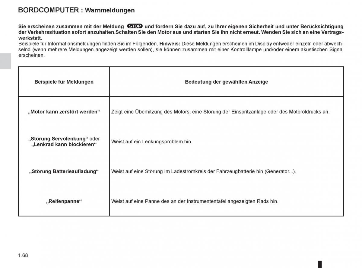 Renault Fluence Handbuch / page 70