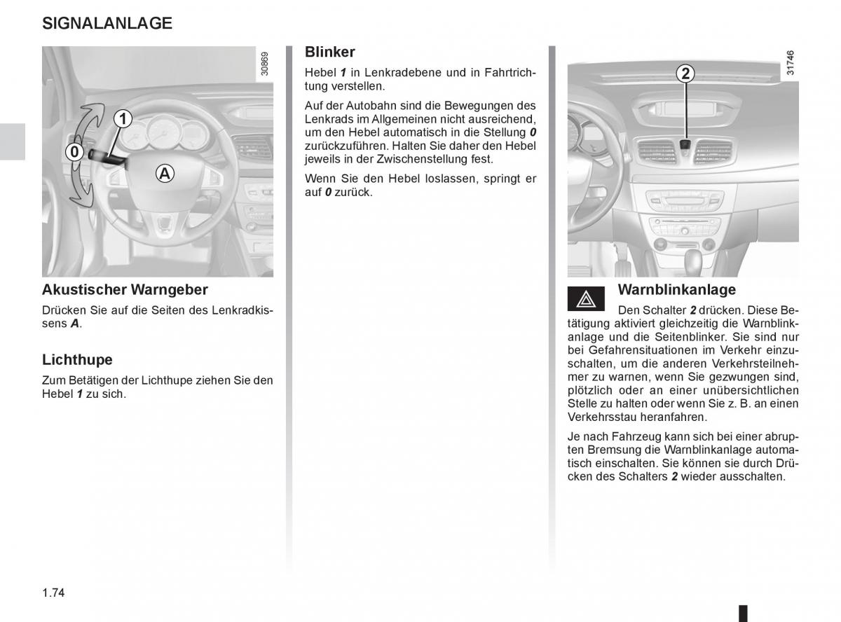 Renault Fluence Handbuch / page 76