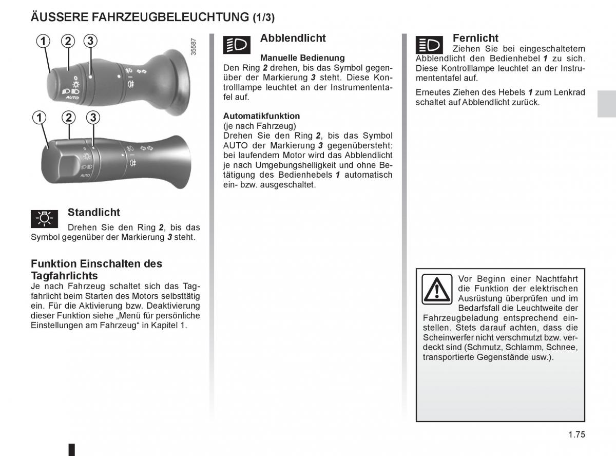 Renault Fluence Handbuch / page 77