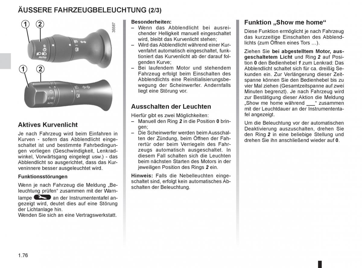 Renault Fluence Handbuch / page 78