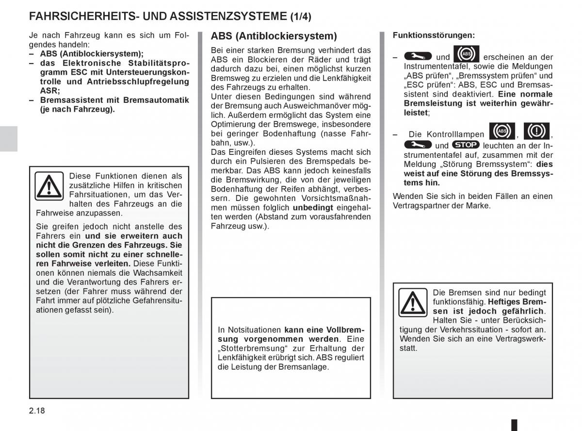 Renault Fluence Handbuch / page 104