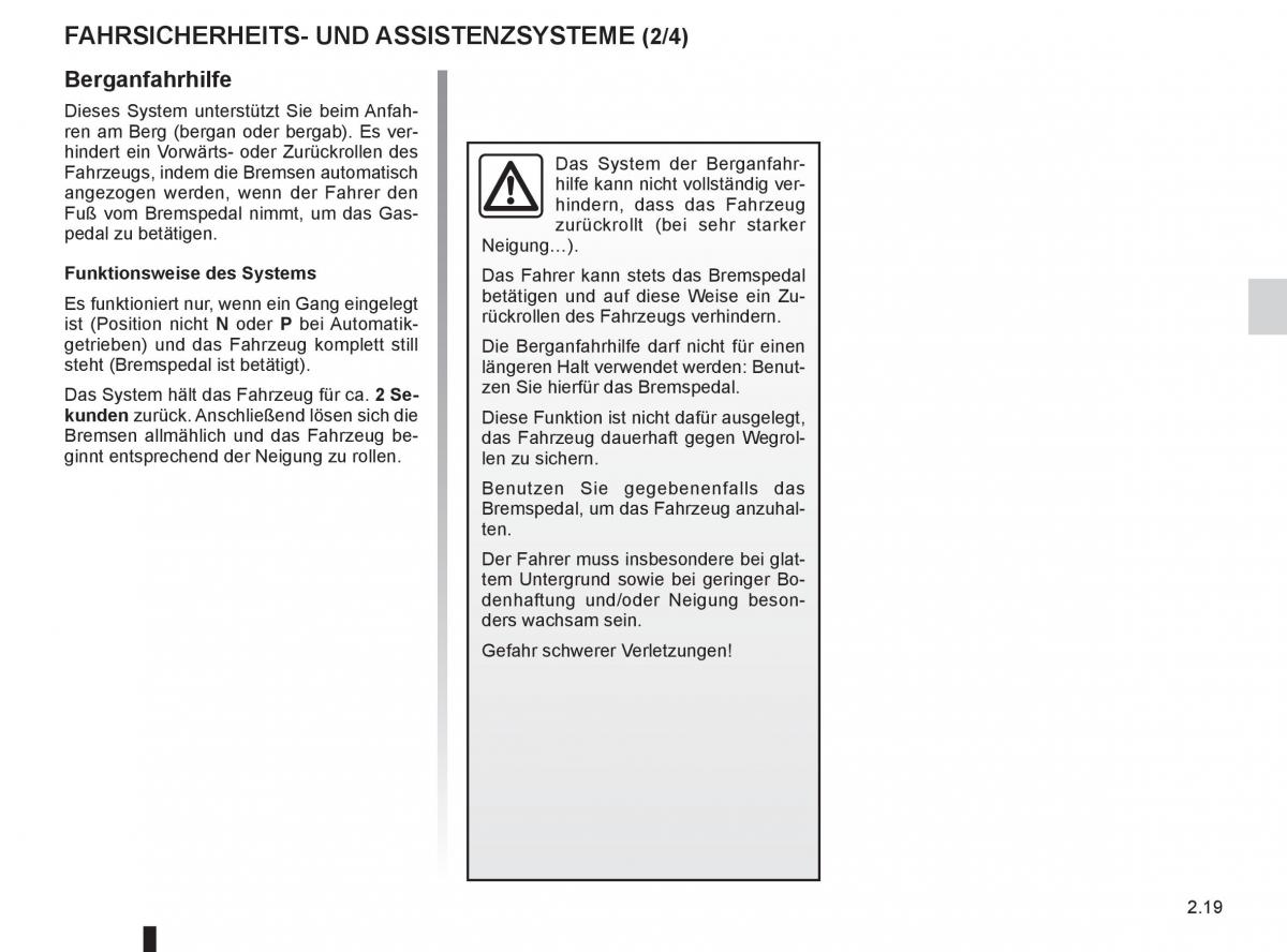 Renault Fluence Handbuch / page 105