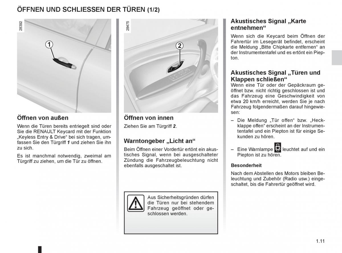 Renault Fluence Handbuch / page 13