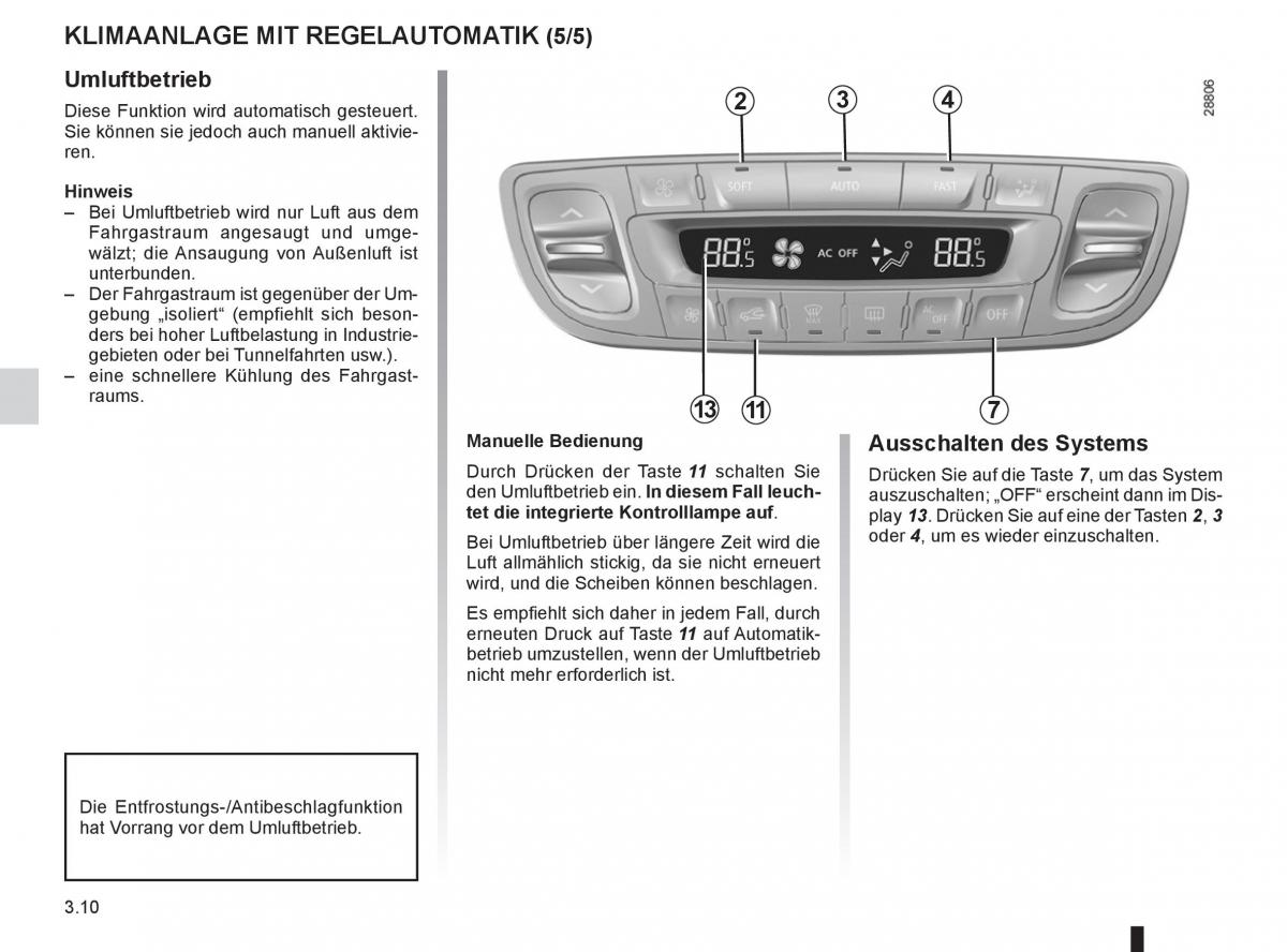 Renault Fluence Handbuch / page 136