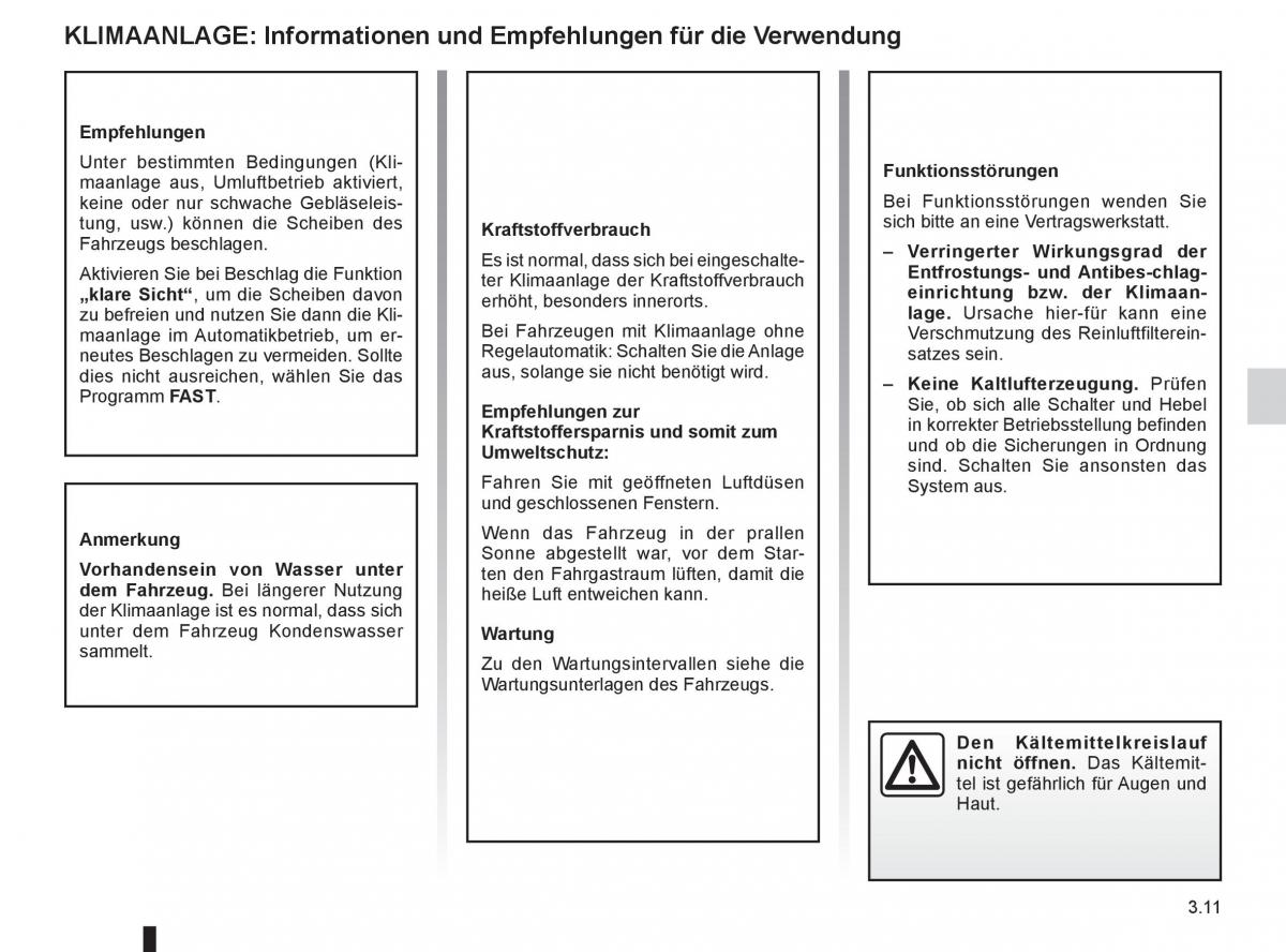 Renault Fluence Handbuch / page 137