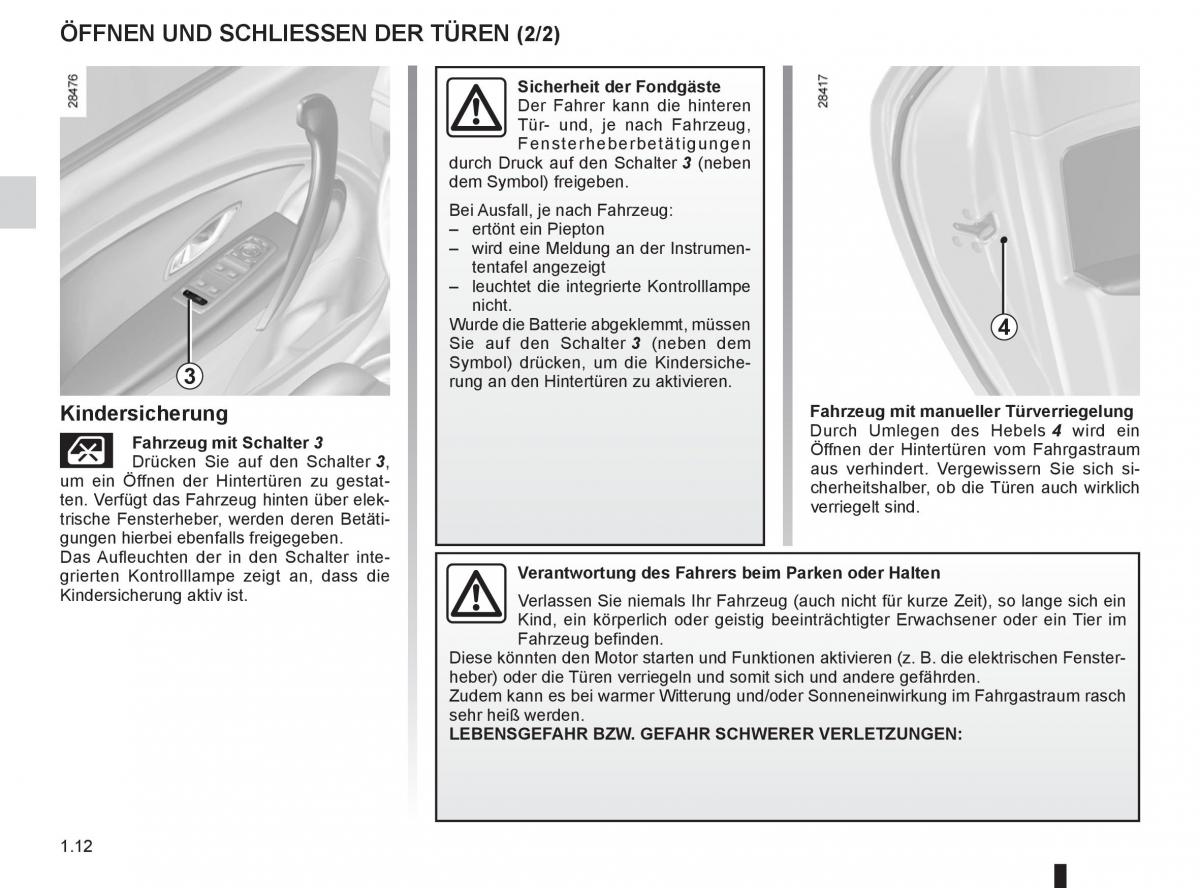 Renault Fluence Handbuch / page 14