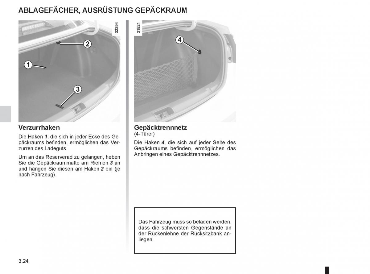 Renault Fluence Handbuch / page 150