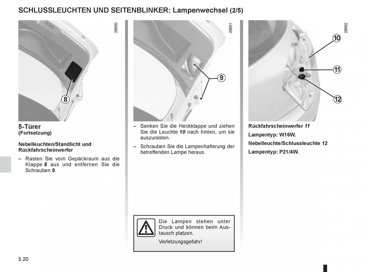 Renault Fluence Handbuch / page 190