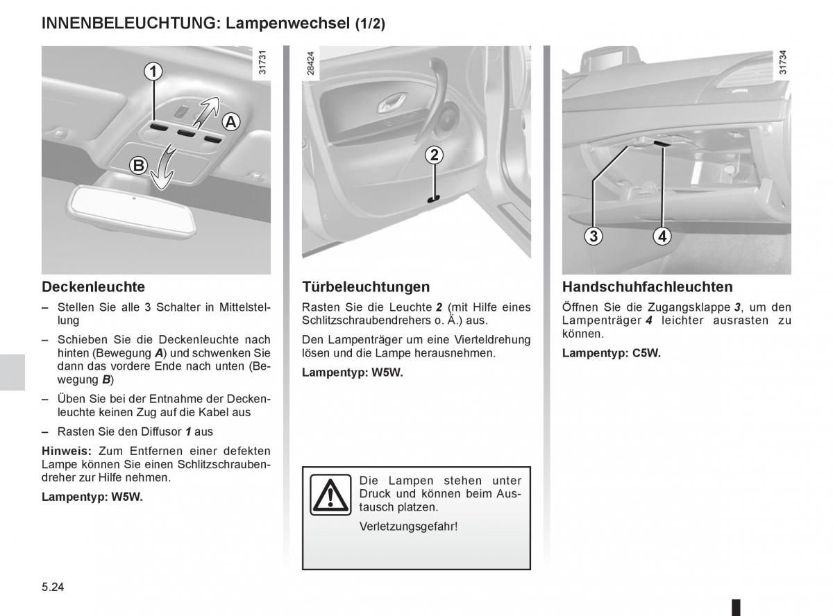 Renault Fluence Handbuch / page 194