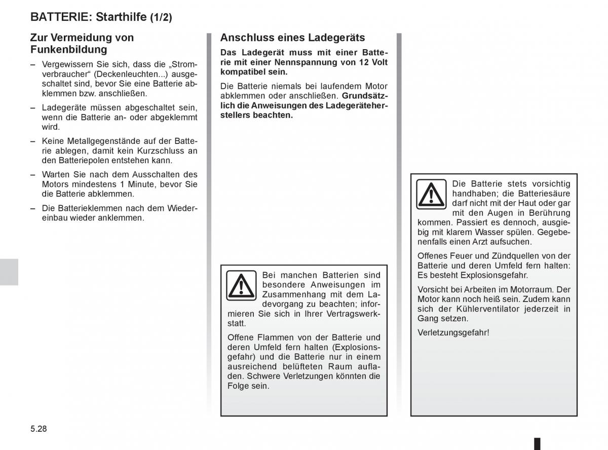 Renault Fluence Handbuch / page 198